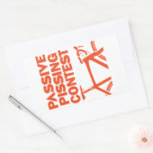 Sticker Rectangulaire Concours de baisers passifs (Enveloppe)