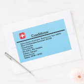Sticker Rectangulaire Conditions (Enveloppe)