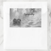 Sticker Rectangulaire Condoléances! (Sac)