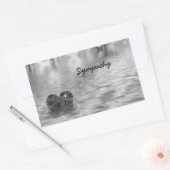 Sticker Rectangulaire Condoléances! (Enveloppe)