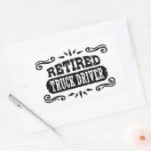 Sticker Rectangulaire Conducteur de camion retraité (Enveloppe)