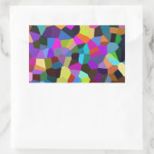 Sticker Rectangulaire Confetti dans les tons bijoux (Sac)
