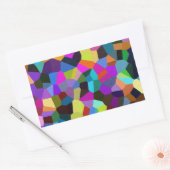 Sticker Rectangulaire Confetti dans les tons bijoux (Enveloppe)