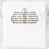 Sticker Rectangulaire Confiance en Dieu (Sac)
