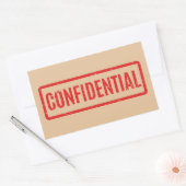 Sticker Rectangulaire Confidentiel Emballé (Enveloppe)
