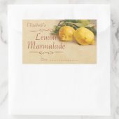 Sticker Rectangulaire Confiture de citron ou de conserve (Sac)