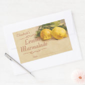 Sticker Rectangulaire Confiture de citron ou de conserve (Enveloppe)
