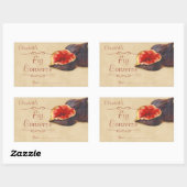 Sticker Rectangulaire Confiture de figues ou conservation (Feuille)
