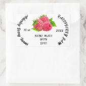 Sticker Rectangulaire Confiture de framboise personnalisée Classique  Cl (Sac)