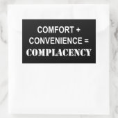 Sticker Rectangulaire Confort + Confort = Confort (Sac)