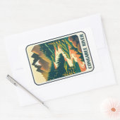 Sticker Rectangulaire Congaree River Caroline du Sud Couleurs (Enveloppe)