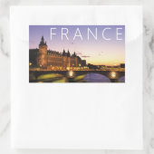 Sticker Rectangulaire Congrès sur la Seine | Paris, France (Sac)