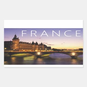 Sticker Rectangulaire Congrès sur la Seine Paris, France