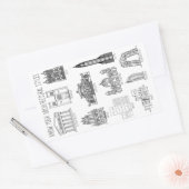 Sticker Rectangulaire Connaissez vos styles architecturaux Bâtiments (Enveloppe)