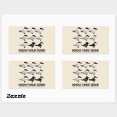 Sticker Rectangulaire Connaissez Vos Ternes (Feuille)