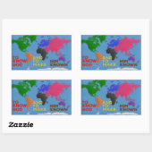 Sticker Rectangulaire Connaître Dieu et le faire connaître Monde Felté (Feuille)