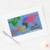 Sticker Rectangulaire Connaître Dieu et le faire connaître Monde Felté (Enveloppe)