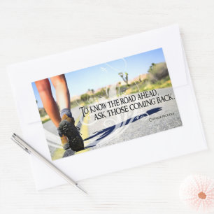 Sticker Rectangulaire "Connaître la voie à suivre" Citation inspirante