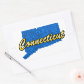 Sticker Rectangulaire Connecticut (Enveloppe)