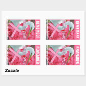 Sticker Rectangulaire Conscience rose (Feuille)
