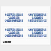 Sticker Rectangulaire Conséquence des transports de commodité (Feuille)