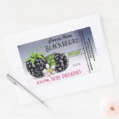 Sticker Rectangulaire Conserve de fruits de mûre (Enveloppe)