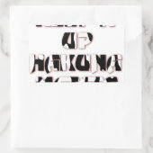 Sticker Rectangulaire Conserver / Hakuna Matata (Sac)