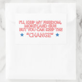 Sticker Rectangulaire Conserver la modification (Sac)