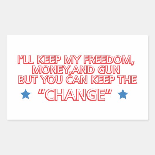 Sticker Rectangulaire Conserver la modification (Devant)