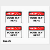 Sticker Rectangulaire CONSERVER Signe, modèle, version paysage (Feuille)