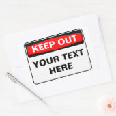 Sticker Rectangulaire CONSERVER Signe, modèle, version paysage (Enveloppe)