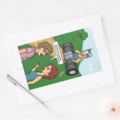 Sticker Rectangulaire Conserver Sur L'Autocollant Rectangulaire Du Camio (Enveloppe)