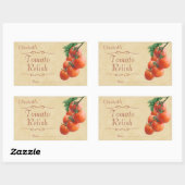 Sticker Rectangulaire Consommation de tomate (Feuille)