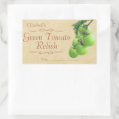 Sticker Rectangulaire Consommation de tomate verte (Sac)