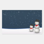 Sticker Rectangulaire Constellation des motoneiges (Devant)