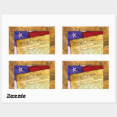 Sticker Rectangulaire Constitution américaine Nous le peuple (Feuille)