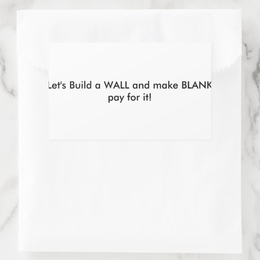 Sticker Rectangulaire Construisons-le. (Sac)