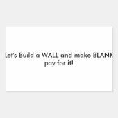 Sticker Rectangulaire Construisons-le. (Devant)