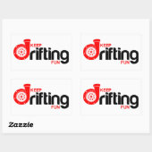 Sticker Rectangulaire Continuer à se divertir (Feuille)