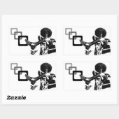 Sticker Rectangulaire Continuez Votre Fro ! Graffiti par Ms.Take (Feuille)