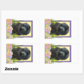 Sticker Rectangulaire Cookies d'oeufs de Pâques - Terre-Neuve (Feuille)