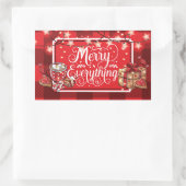 Sticker Rectangulaire Cookies et cacao Joyer Noël (Sac)