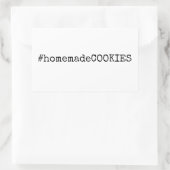 Sticker Rectangulaire #cookies maison (Sac)