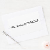 Sticker Rectangulaire #cookies maison (Enveloppe)