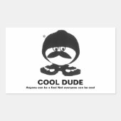 Sticker Rectangulaire cool (Devant)