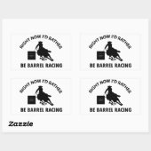 Sticker Rectangulaire Cool BARREL RACING conceptions (Feuille)