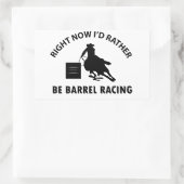 Sticker Rectangulaire Cool BARREL RACING conceptions (Sac)