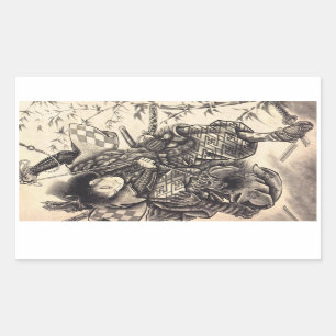 Sticker Rectangulaire Cool classic vintage japanese demon tattoo