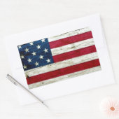 Sticker Rectangulaire Cool Distressed American (Enveloppe)