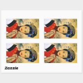 Sticker Rectangulaire Cool jeune et beau prince chinois Guo Jin art (Feuille)